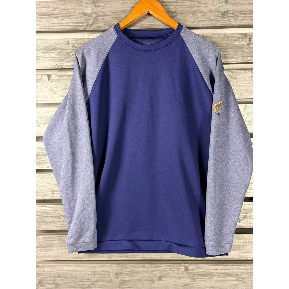 Donald Ross Sport Mens Performance Pullover Sweatshirt  M Blue Country Club